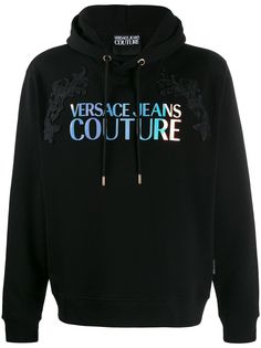 Versace Jeans Couture metallic logo hoodie