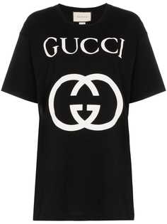 Gucci футболка с принтом логотипа