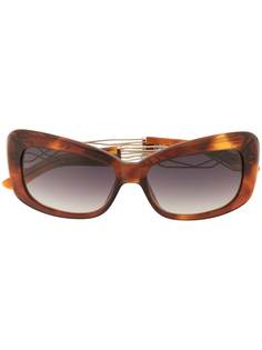 Linda Farrow солнцезащитные очки черепаховой расцветки