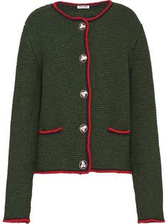 Miu Miu фактурный кардиган