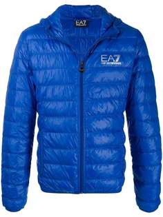 Ea7 Emporio Armani quilted zip-up jacket