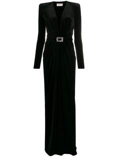 Alexandre Vauthier декорированное бархатное платье