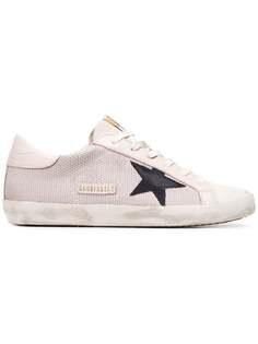 Golden Goose кроссовки Superstar с панелями из сетки