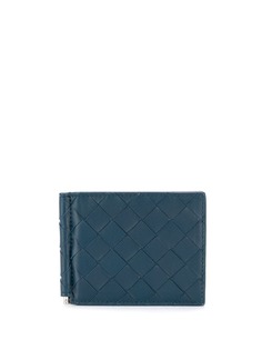 Bottega Veneta Intrecciato money clip bifold wallet