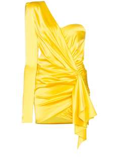 Alexandre Vauthier платье мини на одно плечо с драпировкой