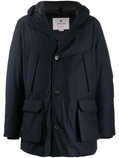 Woolrich hooded wool coat