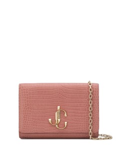 Jimmy Choo клатч Varenne с тиснением под кожу крокодила