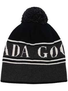 Canada Goose Pom Toque logo beanie hat