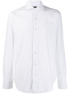 Barba pointed collar relaxed-fit shirt