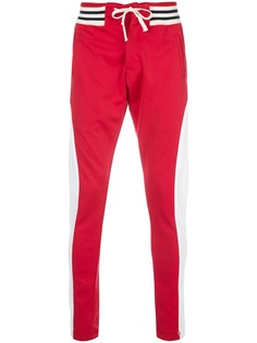 Greg Lauren colour blocked track trousers