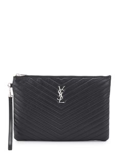 Saint Laurent клатч Jolie Monogram