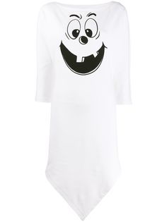 Moschino платье из джерси с принтом