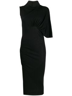 Rick Owens Lilies платье с драпировкой и одним рукавом