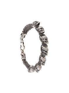 Emanuele Bicocchi skull-embellished chain bracelet