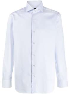 Barba fitted front-button shirt