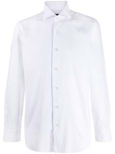Barba fitted button-front shirt