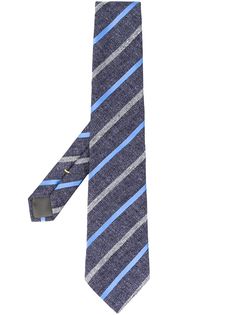 Canali diagonal stripes silk tie