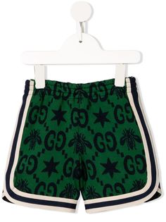 Gucci Kids GG bee motif shorts