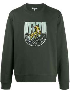 Kenzo logo embroidered sweatshirt
