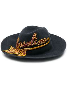 Borsalino шляпа Claudette с нашивкой-логотипом