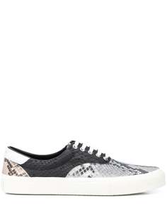 Amiri snakeskin-effect panelled sneakers