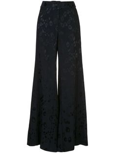 Alexis leopard print palazzo trousers