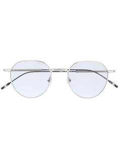 Montblanc Montblanc MB0060S 001 SILVER SILVER GREY Leather/Fur/Exotic Skins->Leather