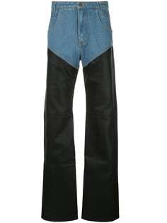 Telfar panelled straight-leg jeans