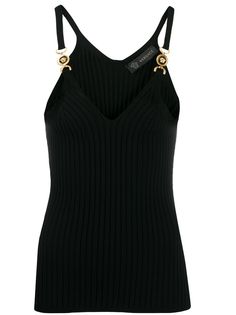 Versace трикотажный топ с декором Medusa