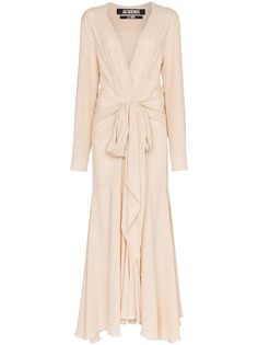Jacquemus платье с глубоким V-образным вырезом