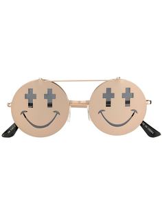 Linda Farrow emoji flip-up sunglasses