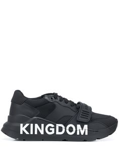 Burberry массивные кроссовки с принтом Kingdom