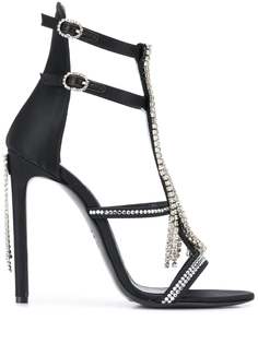 Amen high heel embellished cage sandals Amen.