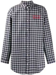 Martine Rose checked print long sleeve shirt