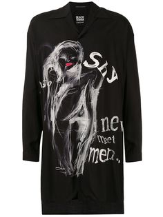 Yohji Yamamoto printed oversized shirt