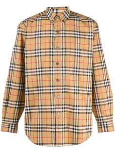 Burberry рубашка в клетку Vintage Check на пуговицах