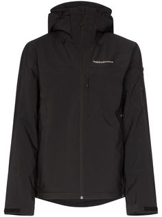 Peak Performance Maroon hooded jacket