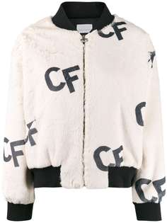Chiara Ferragni куртка-бомбер с принтом CF