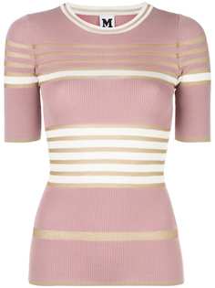 M Missoni трикотажная футболка в полоску