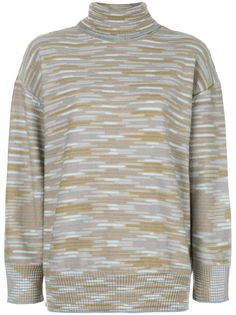 M Missoni джемпер в полоску с высоким воротником