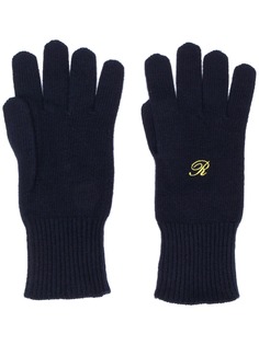 Raf Simons navy gloves