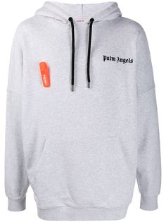 Palm Angels alarm pin oversized hoodie