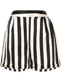 LELLOUE шорты строгого кроя в полоску