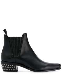 Miu Miu studded heel ankle boots