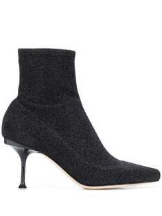Sergio Rossi lurex ankle boots