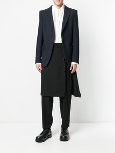 Yohji Yamamoto брюки с декоративной юбкой