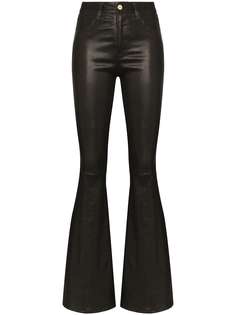 FRAME Le High flare leather trousers