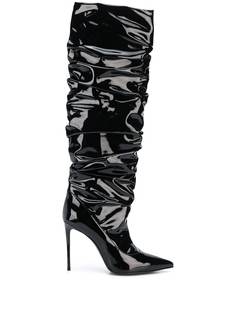 Le Silla patent ruched boots