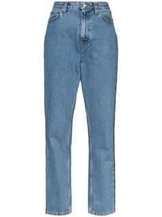 Christopher Kane Straight leg crystal embellished jeans