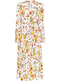 byTiMo floral print tie-waist maxi dress